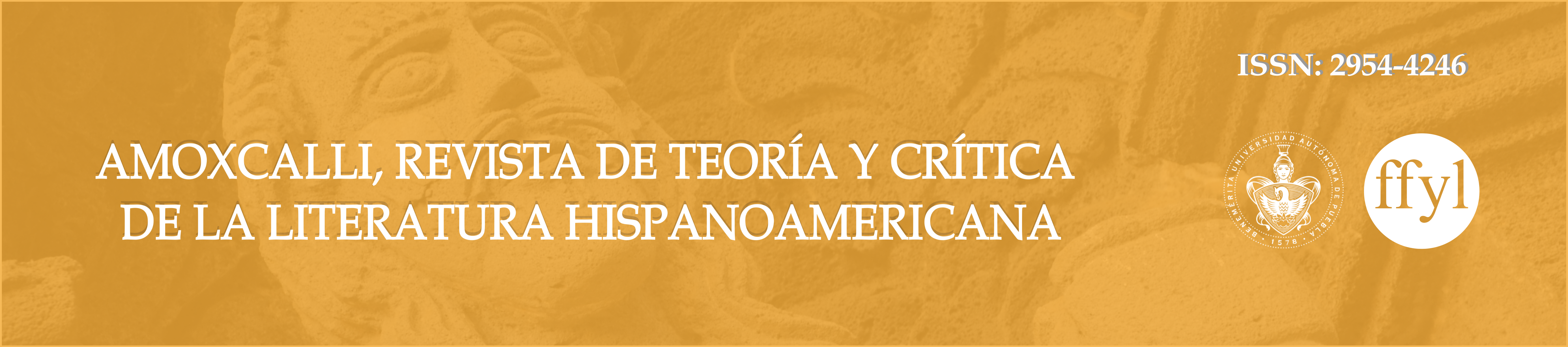 Header of the 14 issue of Amoxcalli, Revista de Teoría y Crítica de la Literatura Hispanoamericana